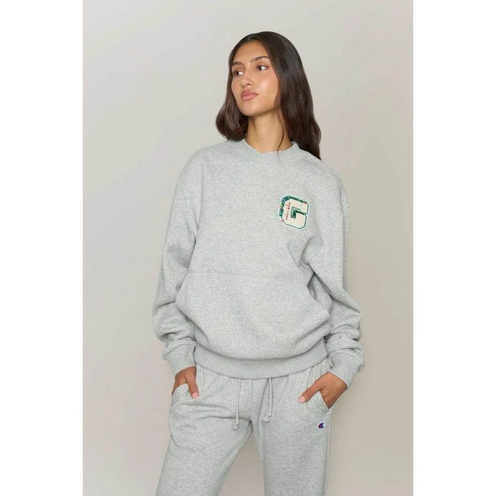 Champion x Danielle Guizio Sweatshirt In Oxford Grey